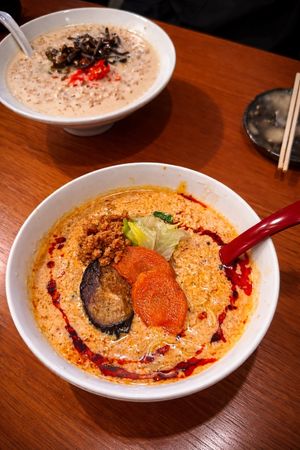 Chilli ramen  at Vegan Ramen YADOKARI in Fukuoka