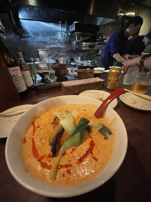 My second fav - spicy sesame ramen  at Vegan Ramen YADOKARI in Fukuoka