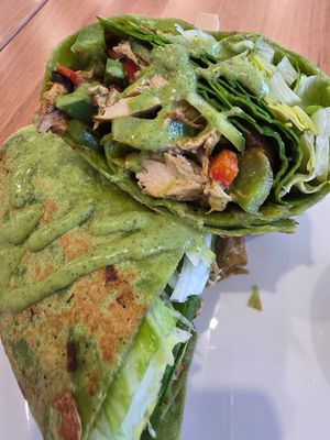 Soy meat wrap at Sthana's Kitchen   in South Melbourne