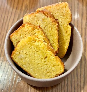 Citrus cake at The Larder  in Dubai