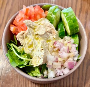 Hummus bowl at The Larder  in Dubai