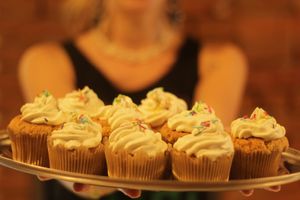vegan cupcakes at El Antro in Olomouc