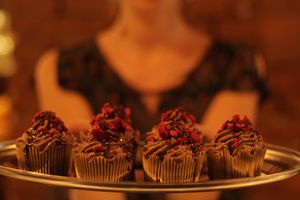vegan cupcakes at El Antro in Olomouc