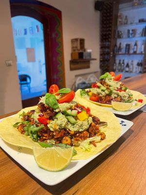 vegan taco at El Antro in Olomouc