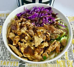 Switch teriyaki bowl at Malak Al Tawouk - Motor City in Dubai