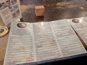 Full menu at The Piebald Inn  in Filey