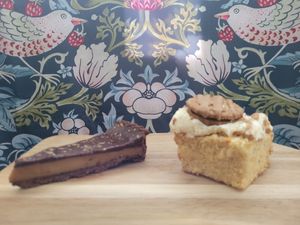 Trillionaire Tart and Biscoff Slice at The Bakehouse - Tŷ Becws in Caernarfon
