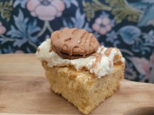 Biscoff Slice at The Bakehouse - Tŷ Becws in Caernarfon