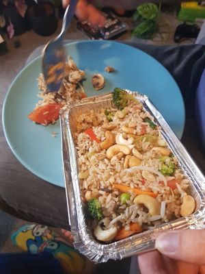 Mixed veggie fried rice at Great Wall in Norwich