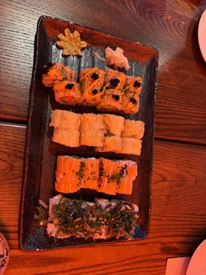 Happy hour vegan rolls   at Blue Sushi Sake Grill in Chicago