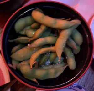 edamame!  at Blue Sushi Sake Grill in Chicago