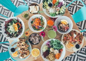 Southern Squeeze has a large variety of plant-based foods and lattes at Southern Squeeze - North in Chattanooga