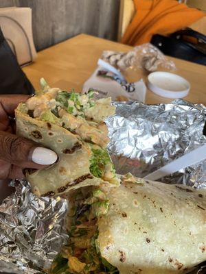 My tuna wrap!  at Rhythm 'n Wraps in Boston