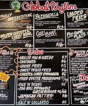 Menu  at Rhythm 'n Wraps in Boston