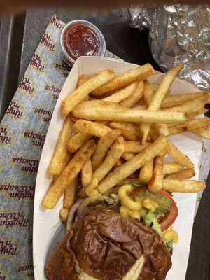 Big sug burger   at Rhythm 'n Wraps in Boston