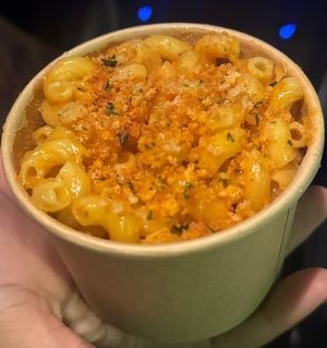 Mac n cheese   at Rhythm 'n Wraps in Boston
