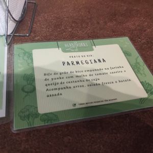 Prato do dia at Herbívoras Bistro in Palmeiras