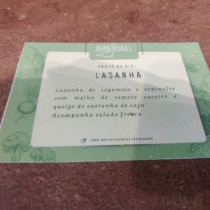 Prato do dia at Herbívoras Bistro in Palmeiras