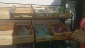 Vegetables from bio farm. at Bio Markt in Windhoek