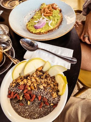 Super bowl and avo bread  at The Streets - King George in Tel Aviv