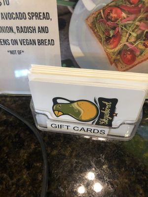 Gift card   at Skyebird in Orlando