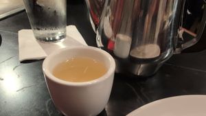 Green tea at Kobé Japanese Steakhouse - Kirkman in Orlando