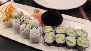 Veggie and avocado sushi at Kobé Japanese Steakhouse - Kirkman in Orlando