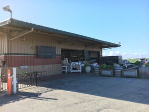 Pezzini Farms building entrance at Pezzini Farms in Castroville
