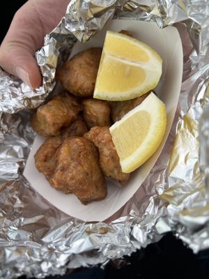 Fried artichokes  at Pezzini Farms in Castroville