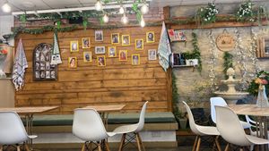 Lovely decor  at Jerusalem Bakery & Coffeehouse in Londonderry