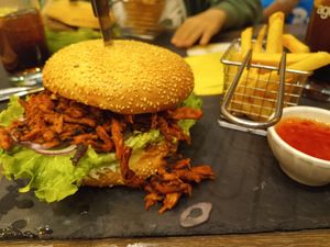Bbq burger at Mein Bistro - Percha in Bolzano