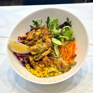 Fresh Planted chicken salad at Mein Bistro - Percha in Bolzano