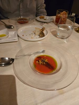 Gespacho at Bistrot De Venise in Venice