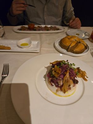 Mushrooms and polenta at Bistrot De Venise in Venice