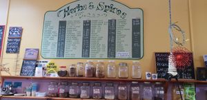Old school herbs and spices at Sunstream Whole foods in Portland