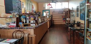 Inside, warm and cosy at Sunstream Whole foods in Portland