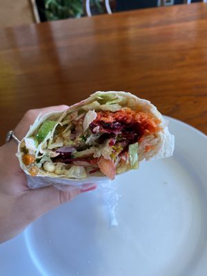Just had the most delicious wrap for lunch here today with all the salads. There’s also a burger in there as well, just ask for the vegan options and the ladies will at Sunstream Whole foods in Portland