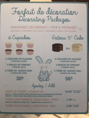 Decorating packages  at Petit Lapin in Mount-royal