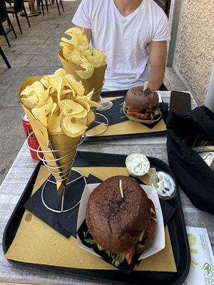   at Panda Burgers  in Olbia