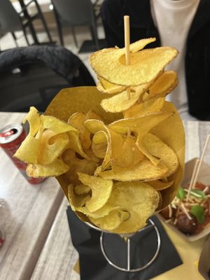 Chips   at Panda Burgers  in Olbia