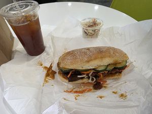 Crispy no pork bahn mi at NoButcher  in Henderson