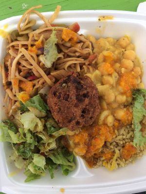 Trying everything he has... you should too! at Papa Earl - Mobile Food Vendor in Mount Standfast