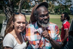 me & papa earl - miss him!  at Papa Earl - Mobile Food Vendor in Mount Standfast