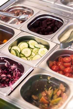 Variety of toppings for your to choose from at Harvest Hub Maastricht in Maastricht