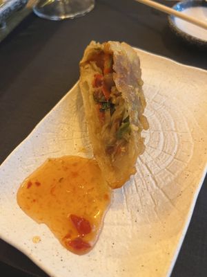 Spring rolls  at Dou Liu Ice Town in Kaohsiung