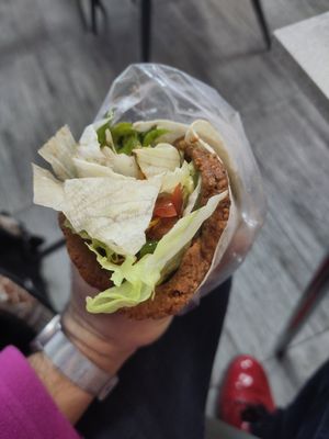 Tortilla wrap at Hanım & Ağa Çiğköfte in Nuremberg