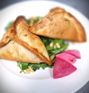 Lebanese Spinach Pies at Mondano in Old Forge