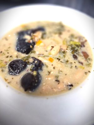 Wild Rice Soup at Mondano in Old Forge