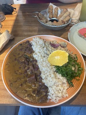 feijoada  at Gaia Art and Cafe in Rio De Janeiro