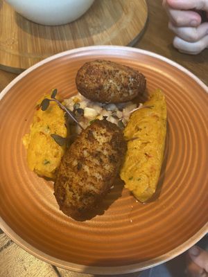 acarajé  at Gaia Art and Cafe in Rio De Janeiro